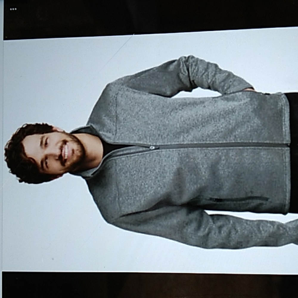 Eddie Bauer Fleece EB540 Storm Repel  Gray  Sz Lg Hoffman Jacket
